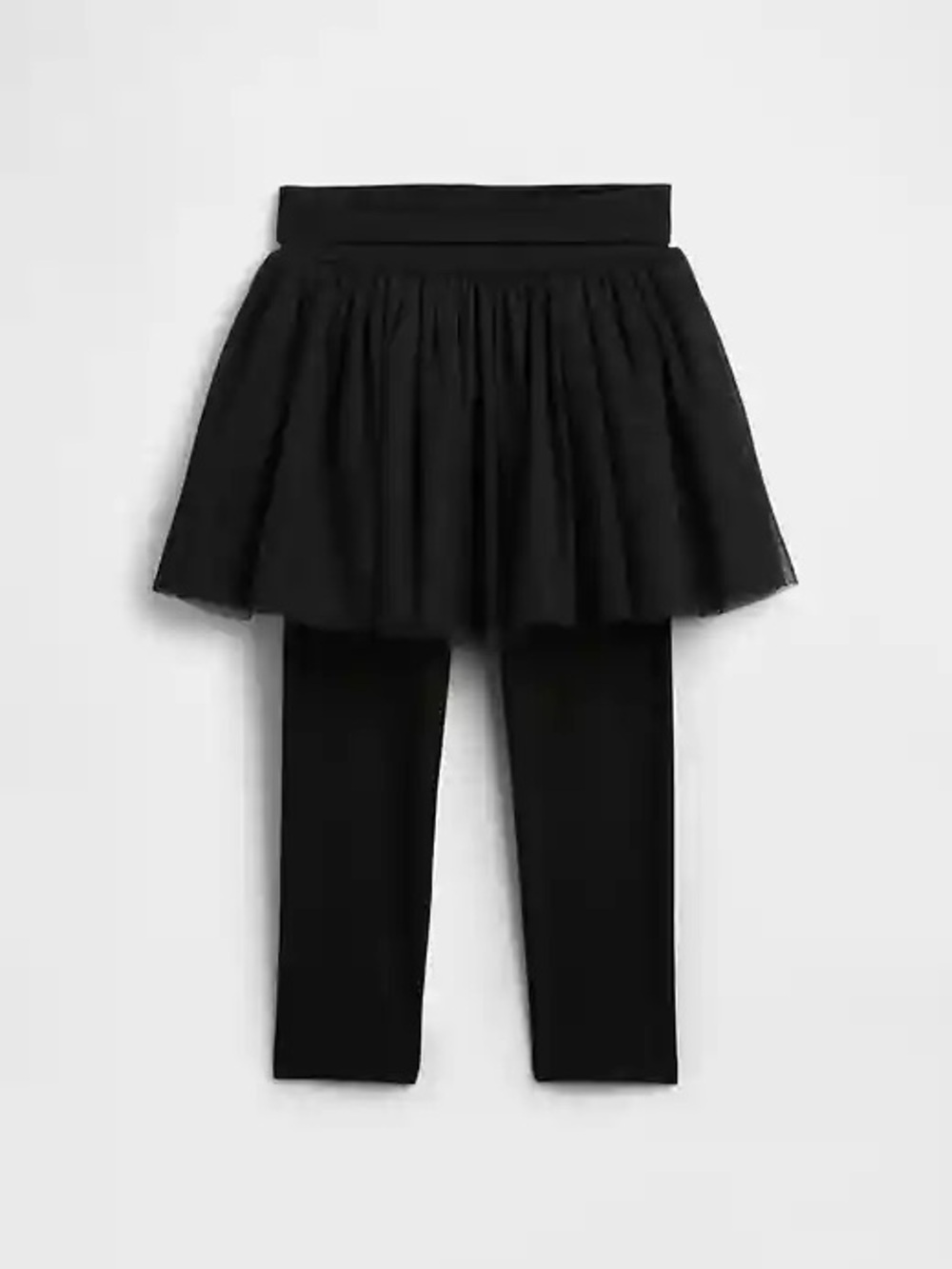 GAP Black Tulle Skirted Leggings for Kids